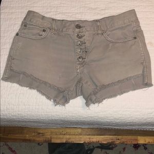 Free People distressed shorts
